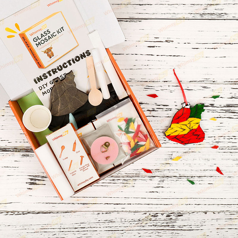 Christmas Bell Ornaments Glass Mosaic Kit