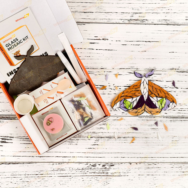 Moth Bundle Glass Mosaic Kit