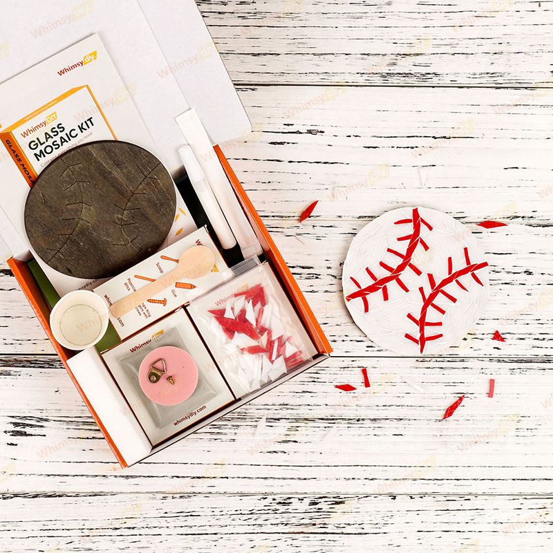 Baseball Glass Mosaic Kit