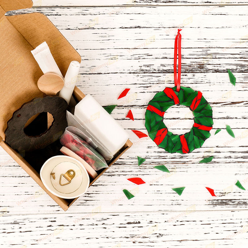 Christmas Wreath Glass Mosaic Kit