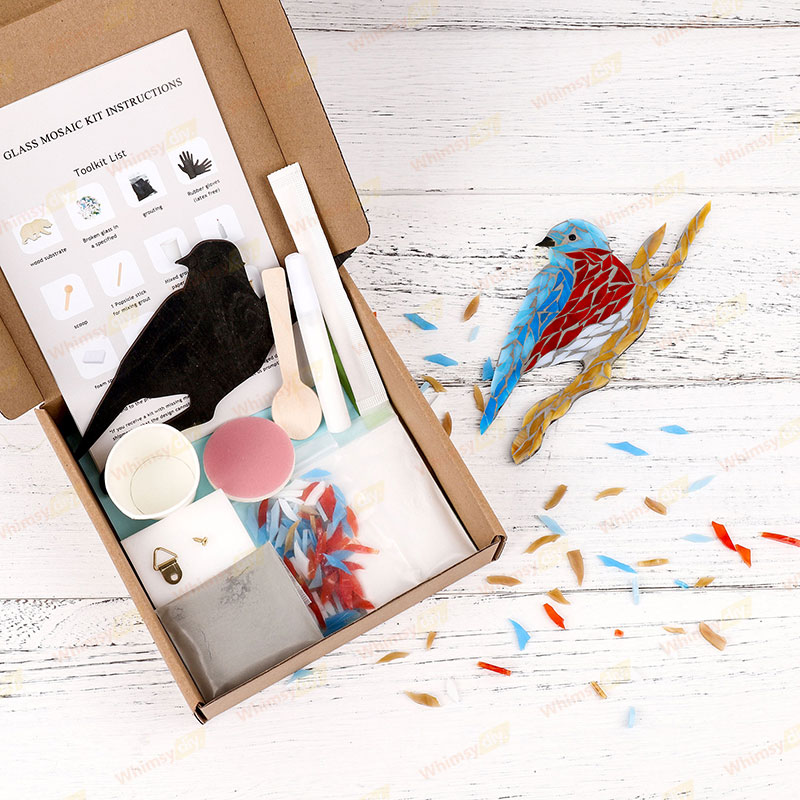 Bluebird Oriental Glass Mosaic Kit