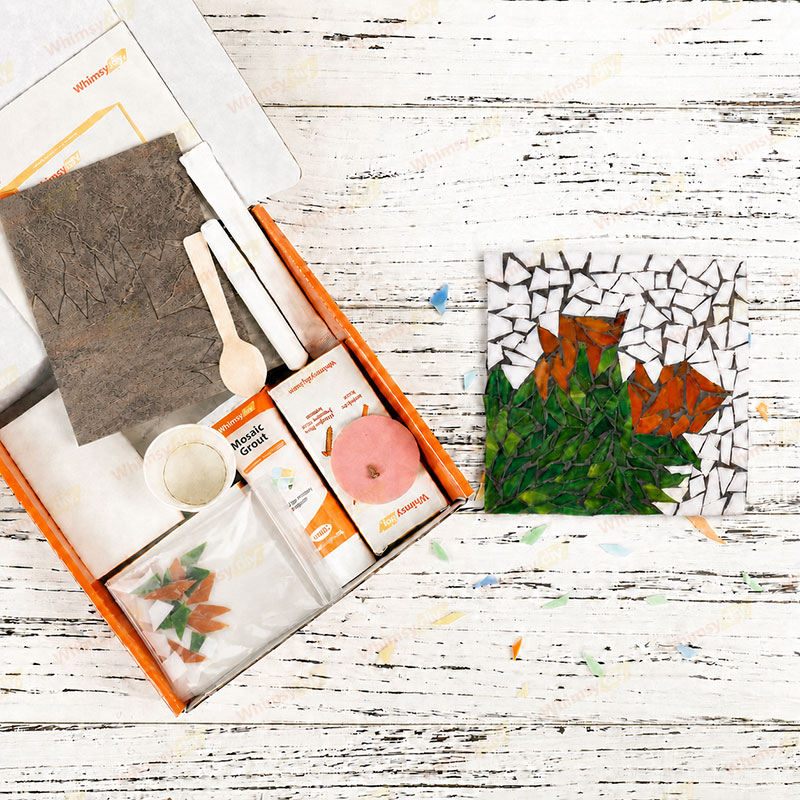 Whimsy DIY Pine Cone Glass Mosaic Kit Puzzles