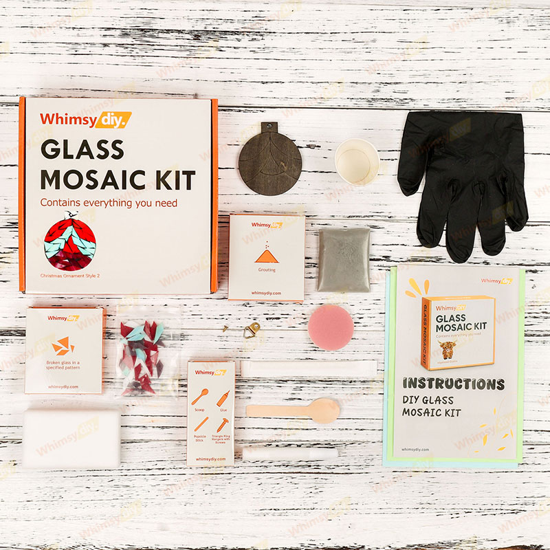 Christmas Ornament Glass Mosaic Kit Style 2