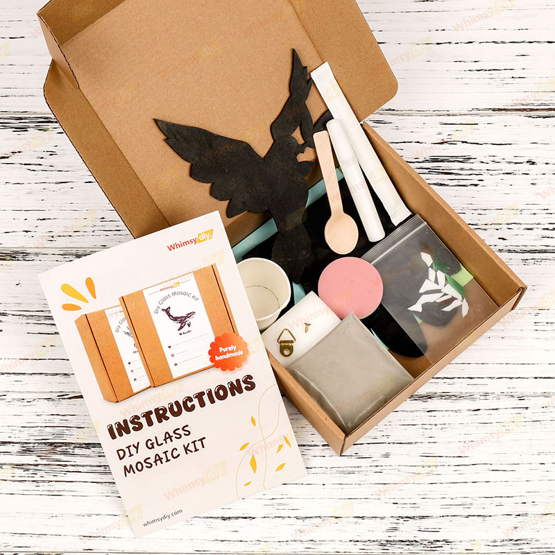 White Dove Stained Glass Mosaic Kit