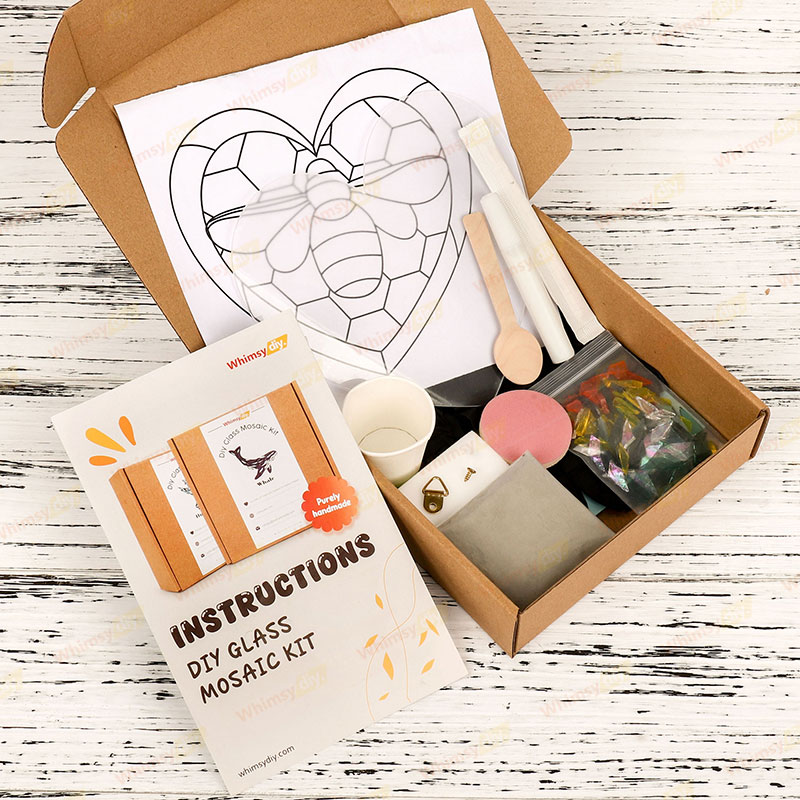 Love Bee Glass Mosaic Kit