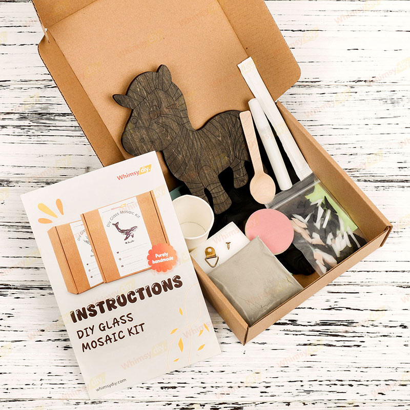 Zebra Glass Mosaic Kit-Ships on 8/10