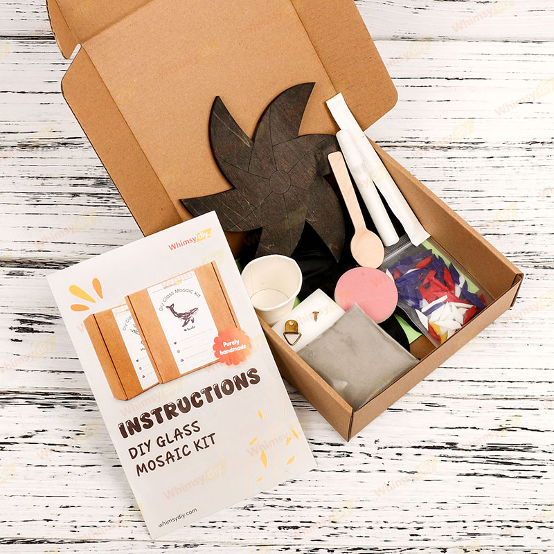 Patriotic Pinwheel Glass Mosaic Kit