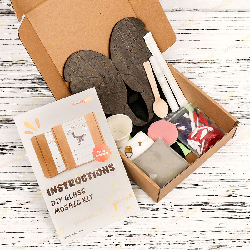 Patriotic angel Wings Glass Mosaic Kit