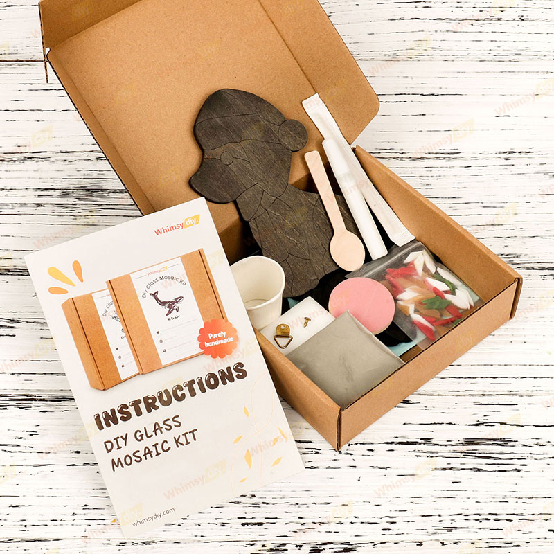 Christmas Holiday Puppy Glass Mosaic Kit