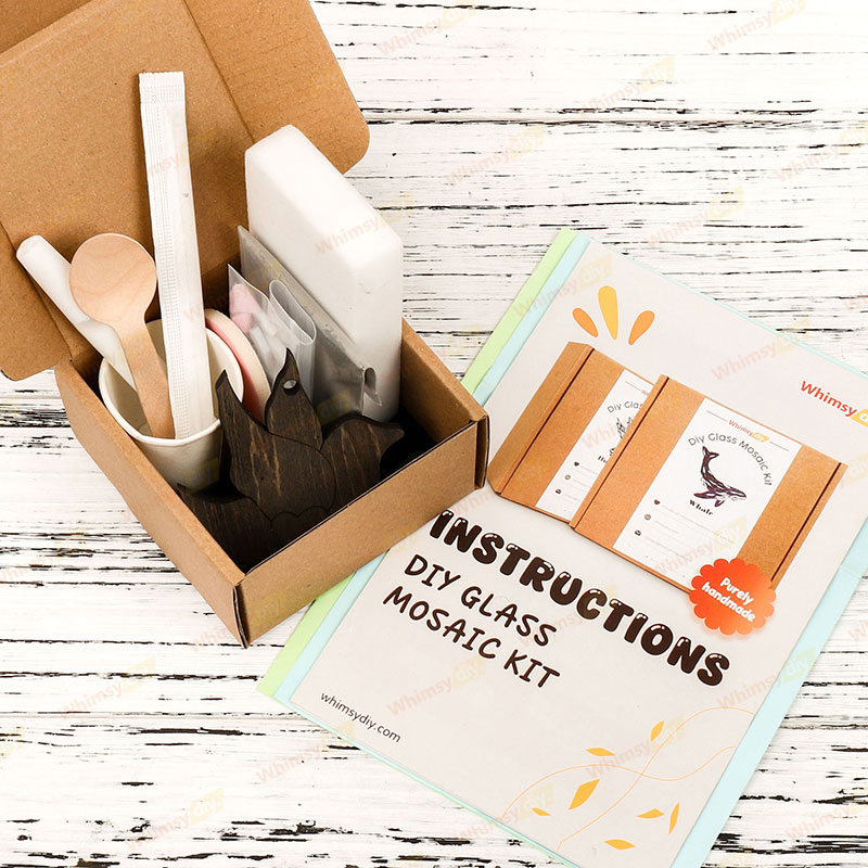 Bird Glass Christmas Ornaments Mosaic Kit