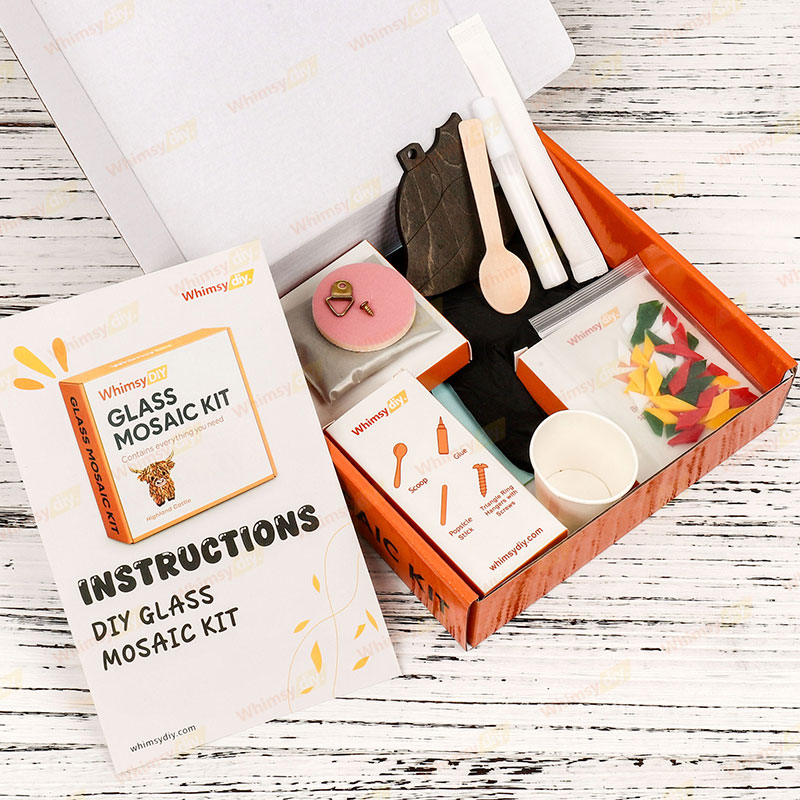 Christmas Bell Ornaments Glass Mosaic Kit