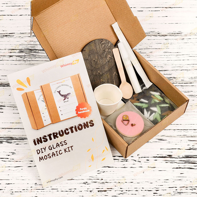 Waving Penguin Glass Mosaic Kit