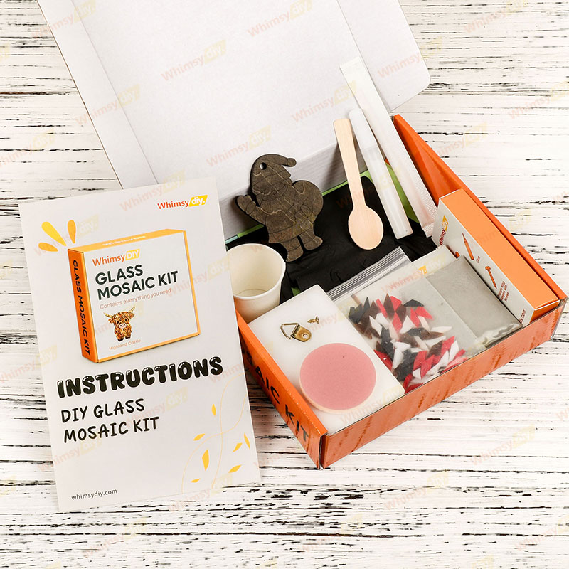 Santa Claus Ornament Glass Mosaic Kit