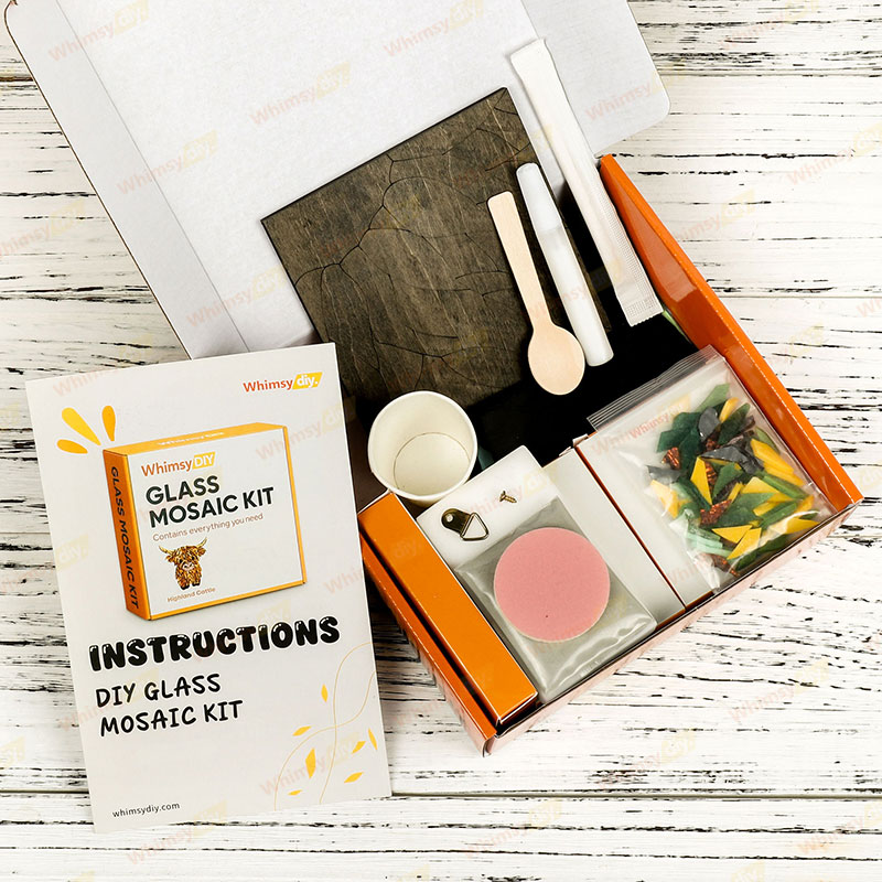 Whimsy DIY Sunflower Panel  Glass Mosaic Kit Puzzles