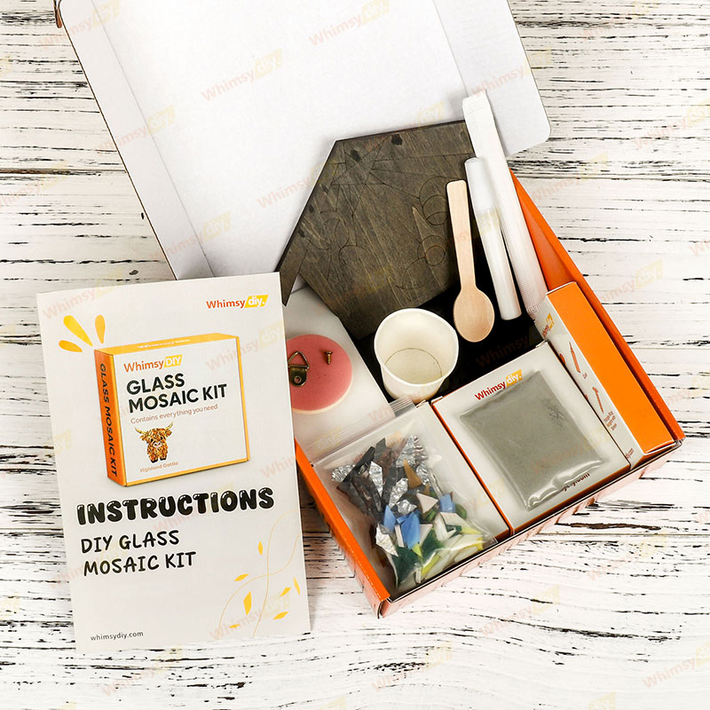 Whimsy DIY Simple Nativity Glass Mosaic Kit Puzzles