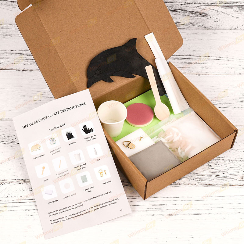 Dolphin Brown Glass Mosaic Kit [New Pre-Order Special: Ships February 28th]