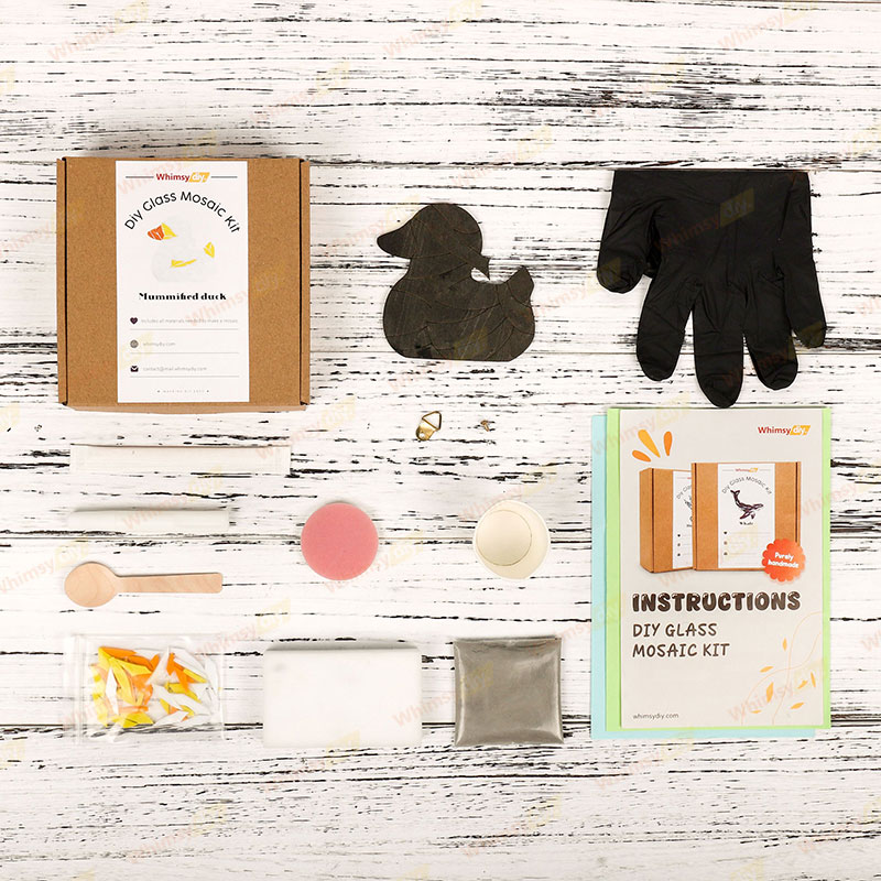 Mummy Duck Glass Mosaic Kit