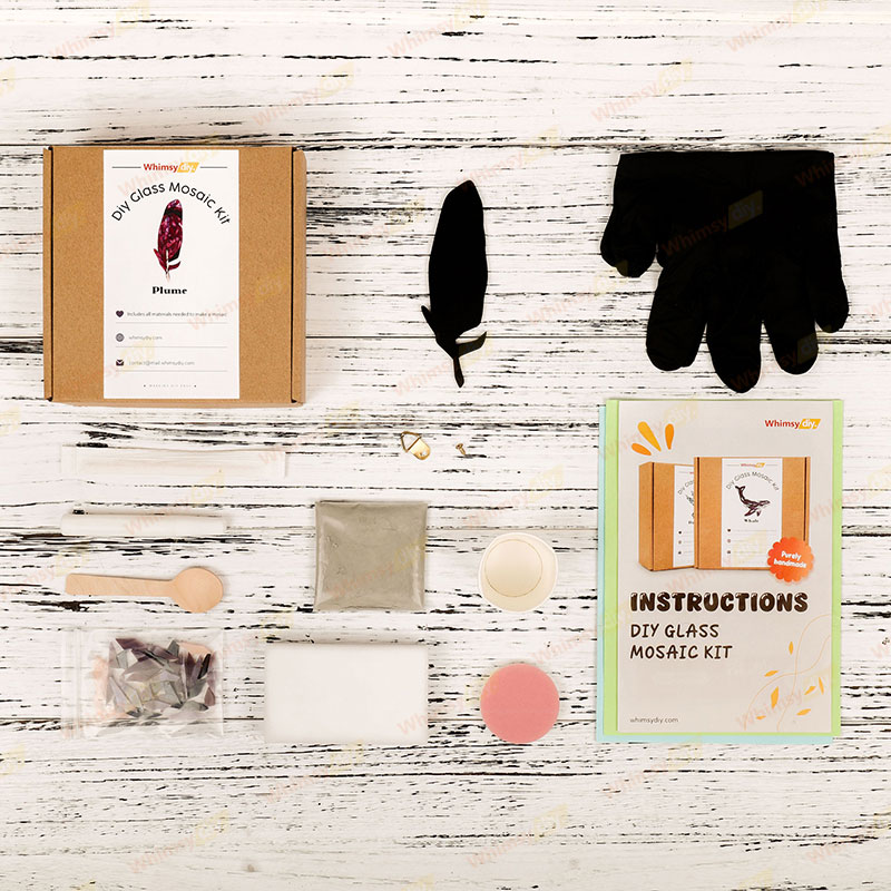 Feather Glass Mosaic Kit