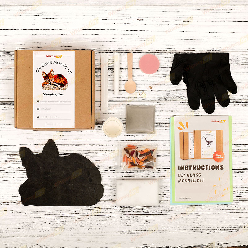 Sleeping Fox Glass Mosaic Kit