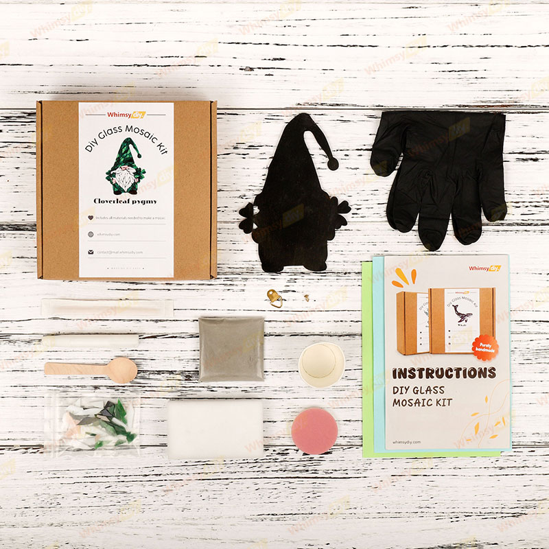 Clover Gnome Glass Mosaic Kit