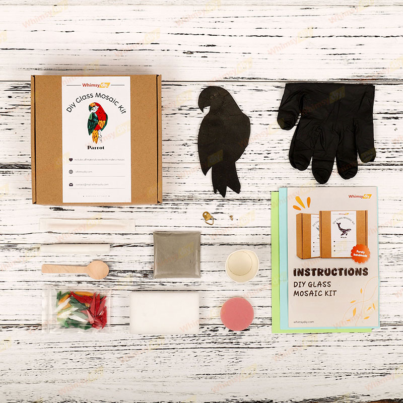 Parrot Glass Mosaic Kit