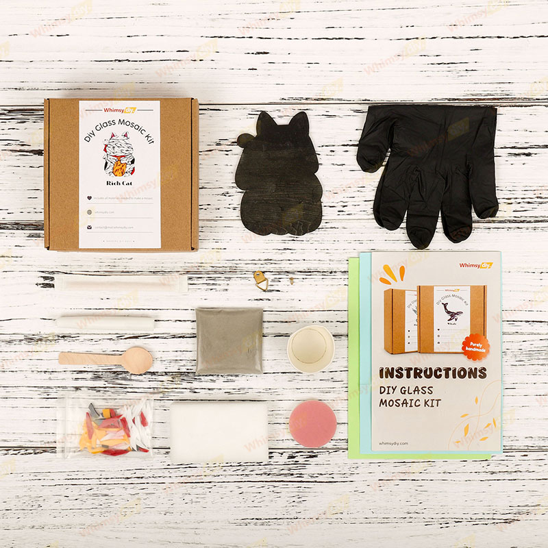 Fortune Cat Glass Mosaic Kit