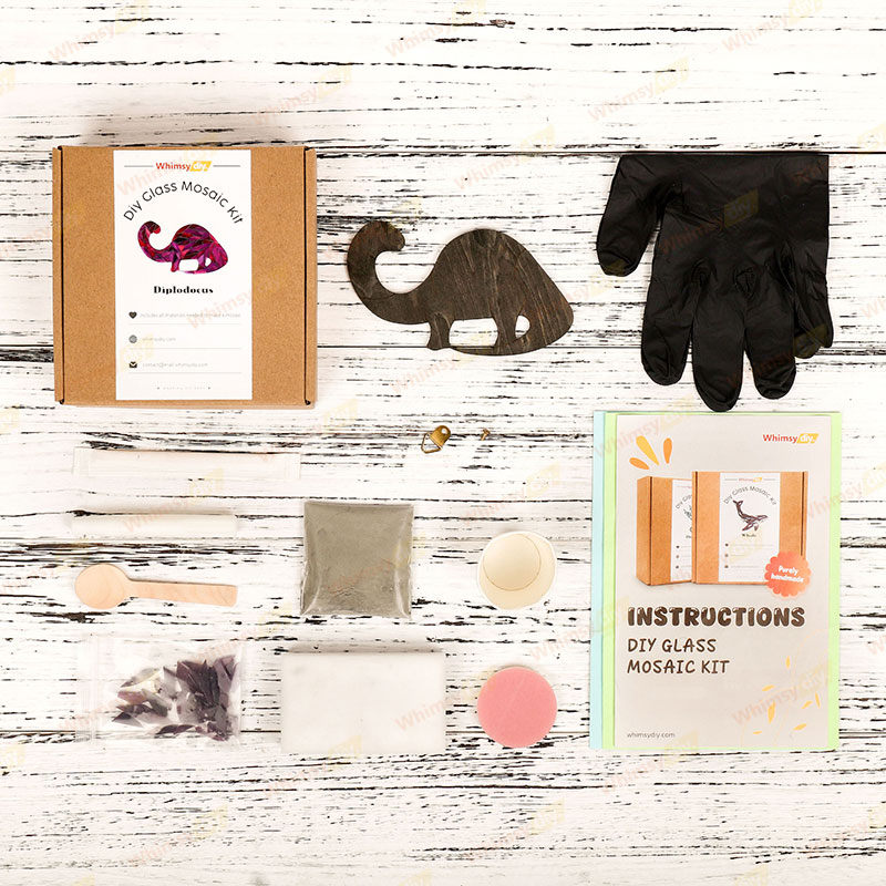 Diplodocus Glass Mosaic Kit-Ships on 8/10