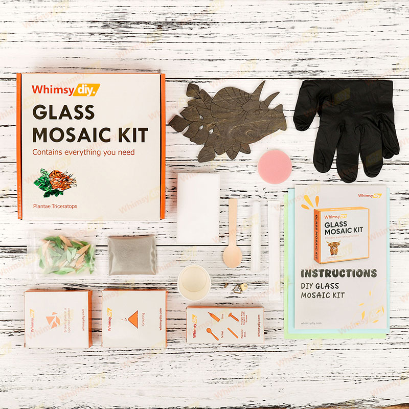 Plantae Triceratops Glass Mosaic Kit