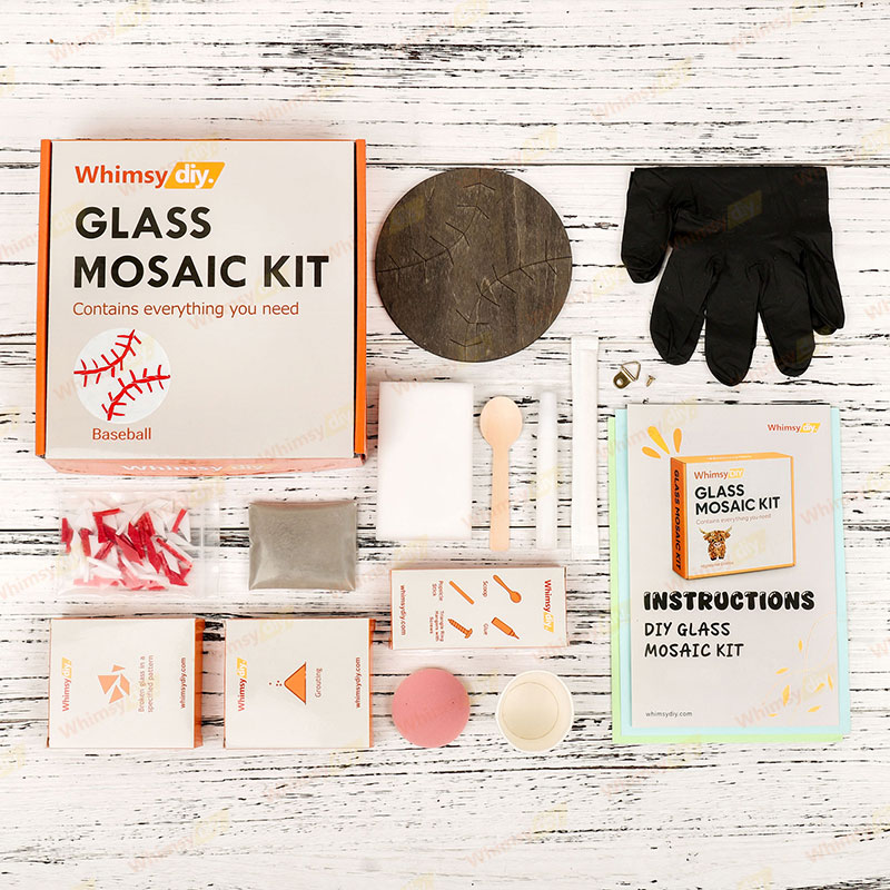 Baseball Glass Mosaic Kit