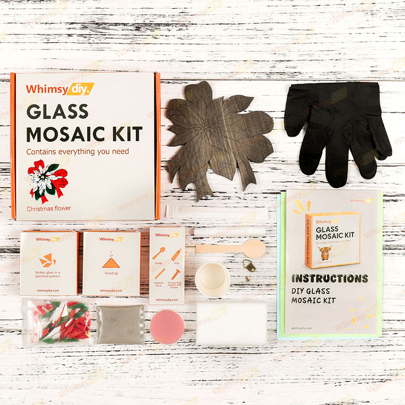 Christmas Flower Glass Mosaic Kit