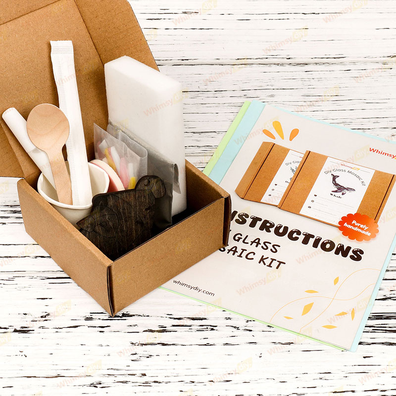 Winter Birds Christmas Ornaments Glass Mosaic Kit - Style 4 