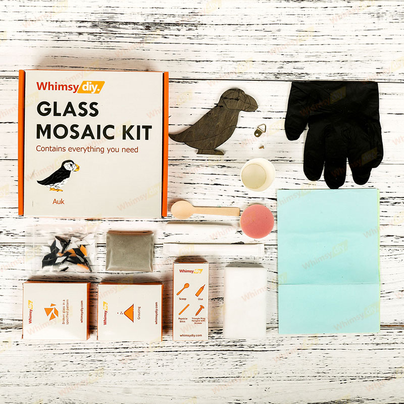Whimsy DIY Auk Glass Mosaic Kit Puzzles