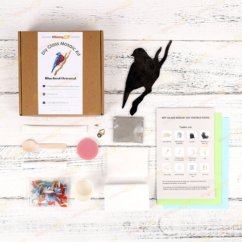 Bluebird Oriental Glass Mosaic Kit