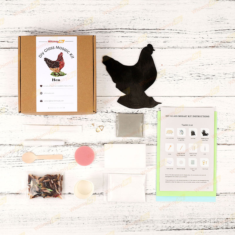 Hen Glass Mosaic Kit [New Pre-Order Special: Ships February 28th]