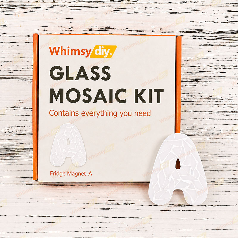 Whimsy DIY Fridge Magnet Letters-A Glass Mosaic Kit Puzzles
