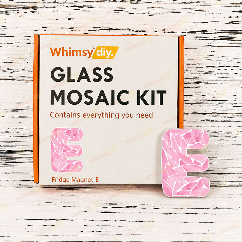 Whimsy DIY Fridge Magnet Letters-E Glass Mosaic Kit Puzzles