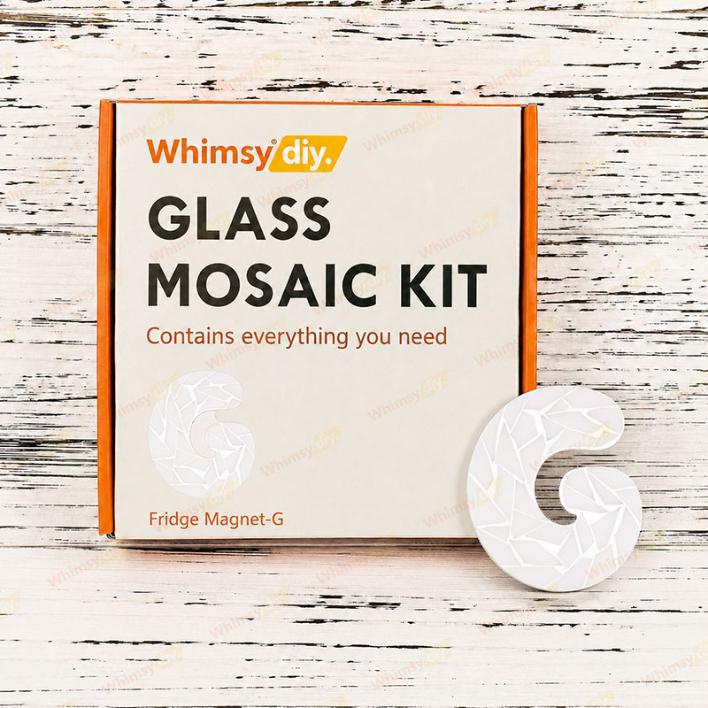 Whimsy DIY Fridge Magnet Letters-G Glass Mosaic Kit Puzzles