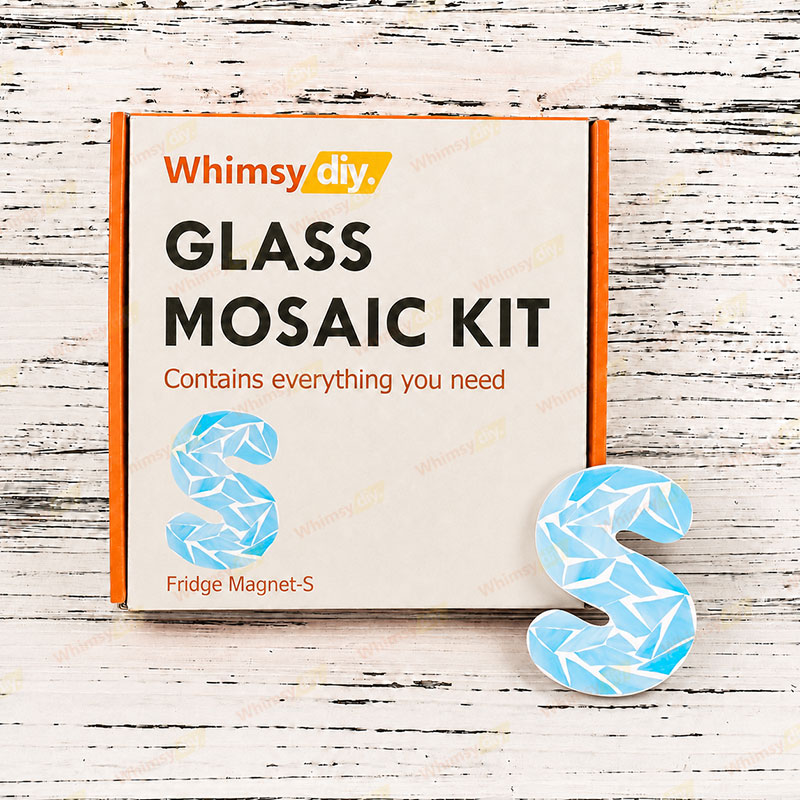 Whimsy DIY Fridge Magnet Letters-S Glass Mosaic Kit Puzzles