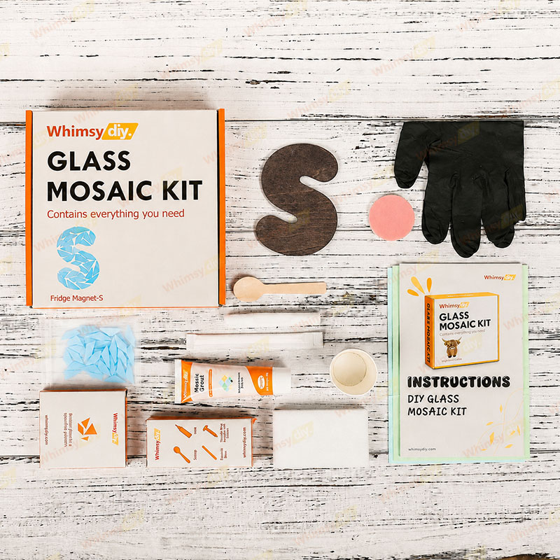 Whimsy DIY Fridge Magnet Letters-S Glass Mosaic Kit Puzzles