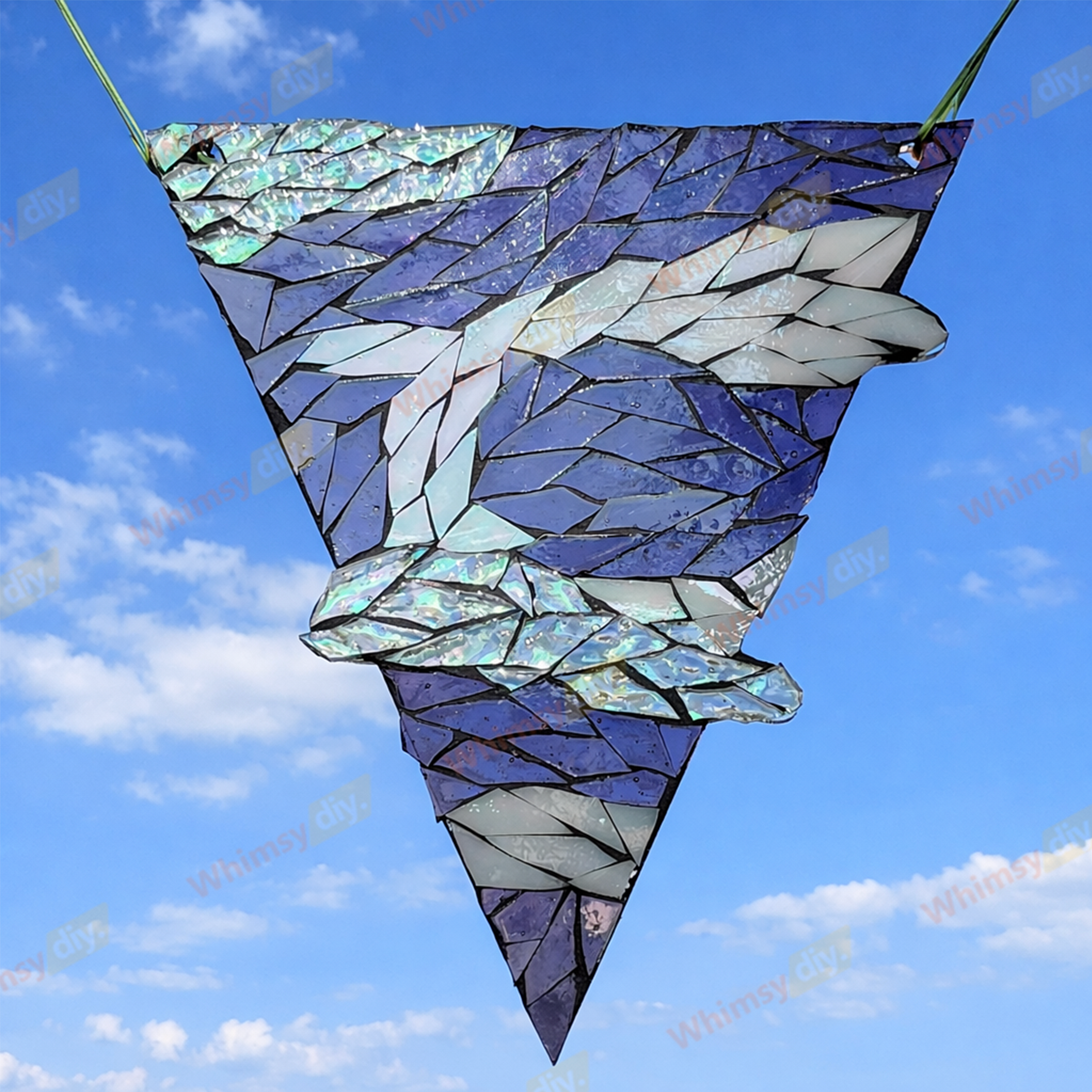 Whimsy DIY Moon SunCatcher Glass Mosaic Kit Puzzles