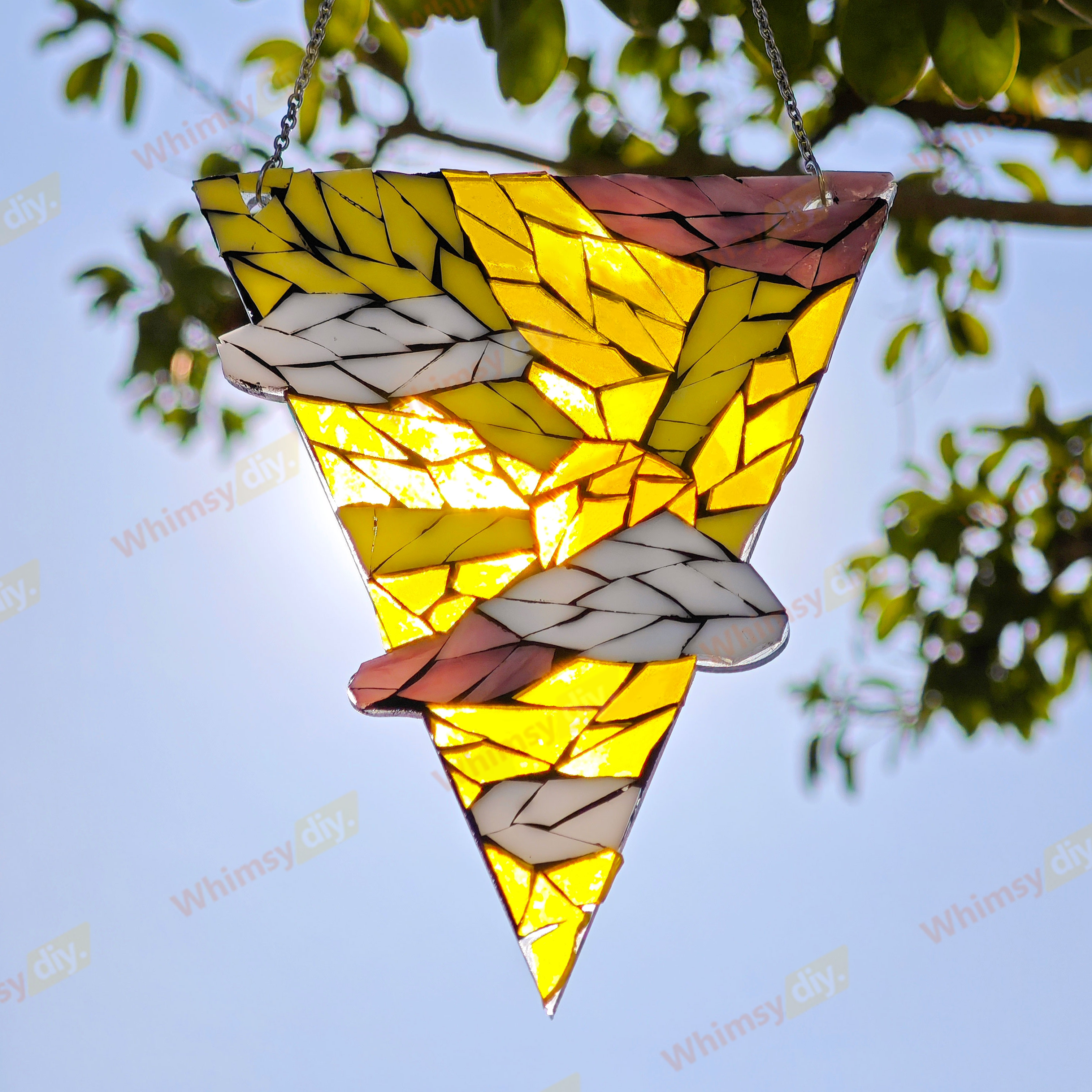 Whimsy DIY Sun Suncatcher Glass Mosaic Kit Puzzles