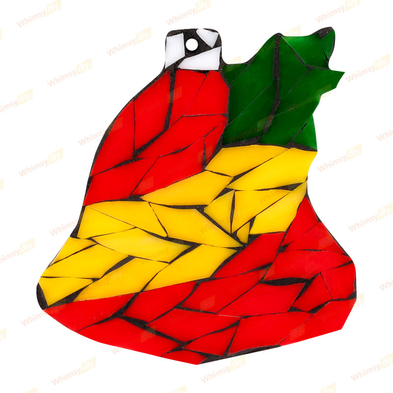 Christmas Bell Ornaments Glass Mosaic Kit