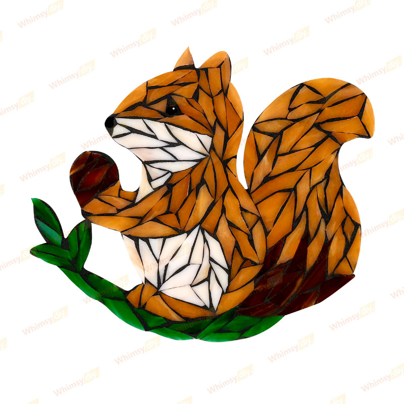Squirrel Glass Mosaic Kit | DIY Arts & Crafts Kit for