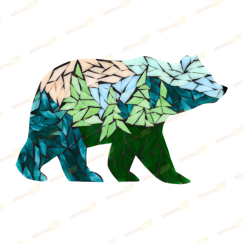 Forest Bear Glass Mosaic Kit