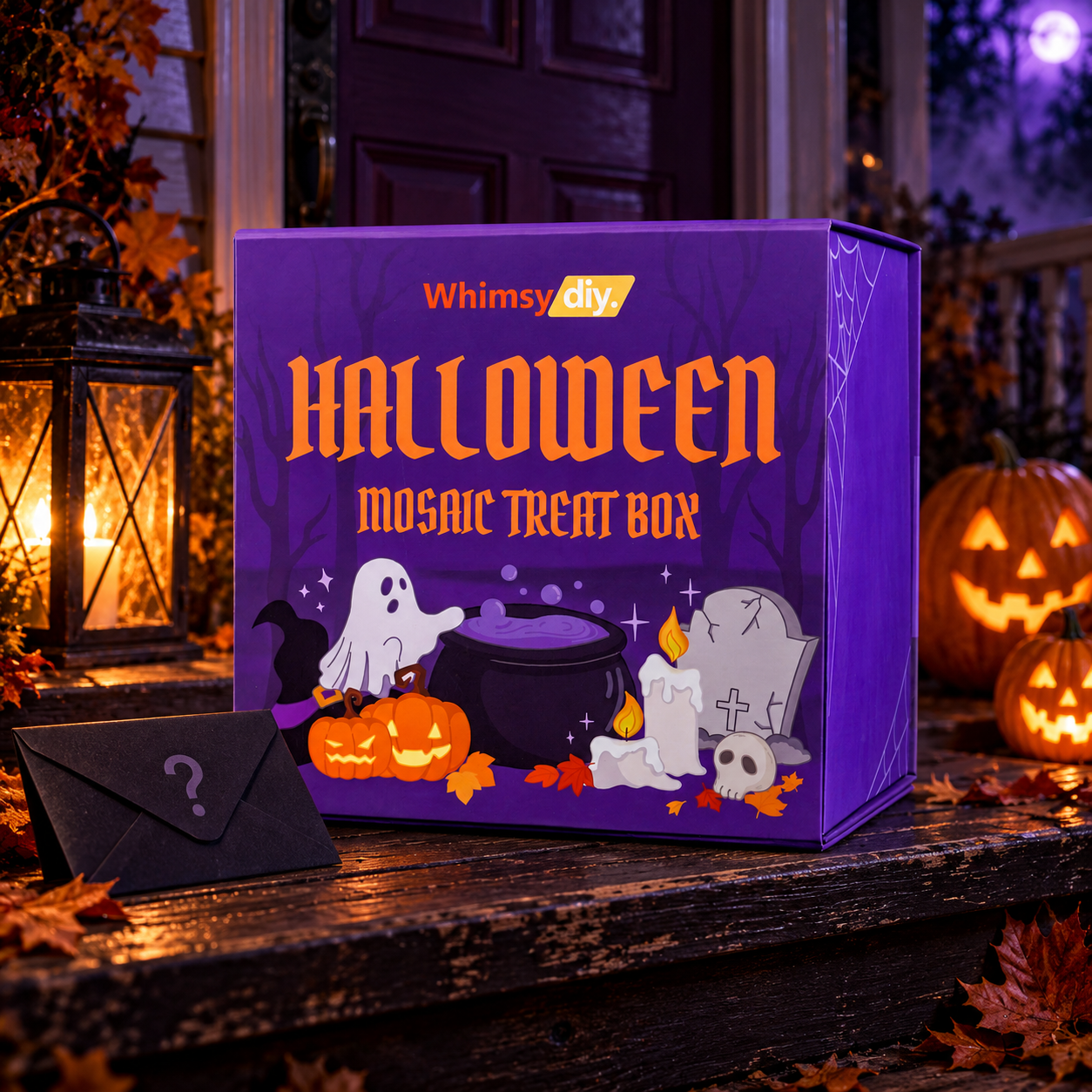 Whimsy DIY Halloween Mystery Gift Box Mosaic Kit Puzzles