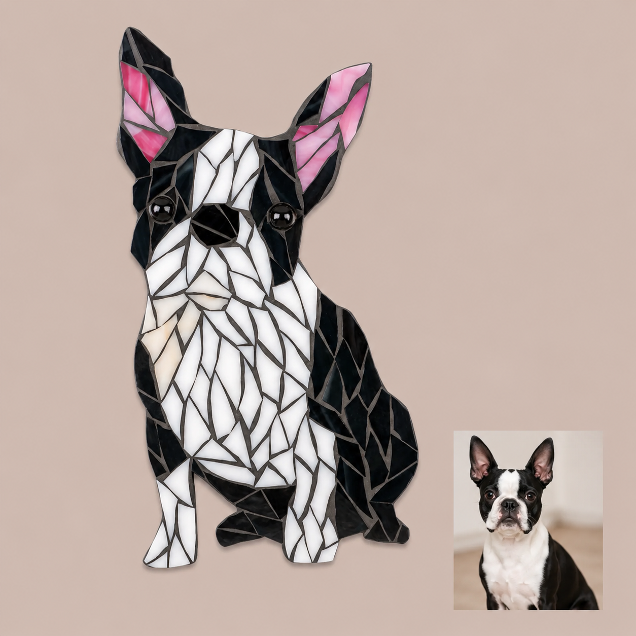 Whimsy DIY Custom Pet Photo Glass Mosaic Kit Puzzles
