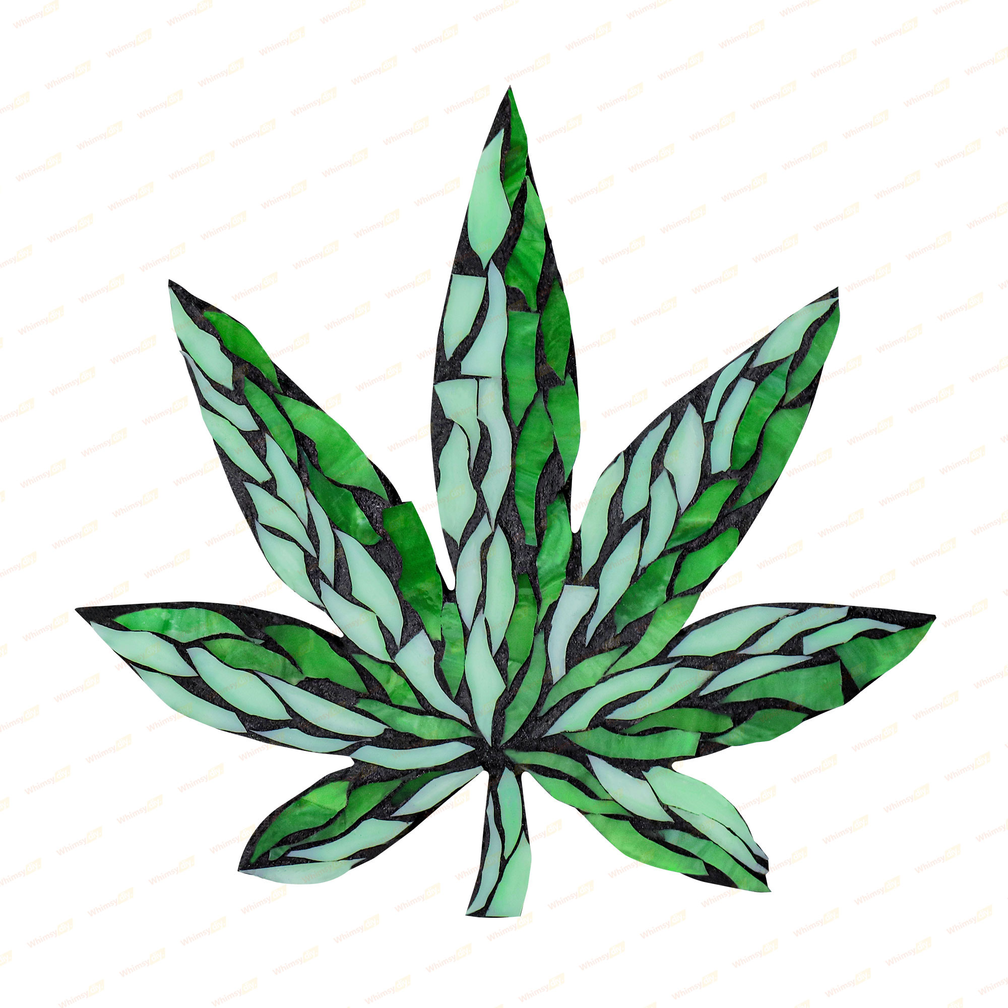 Hemp-leaf Glass Mosaic Kit