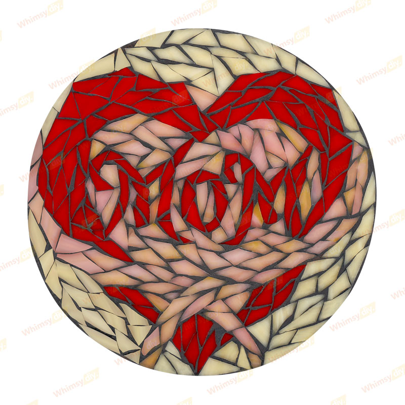 Whimsy DIY Heart of Mom Glass Mosaic Kit Puzzles