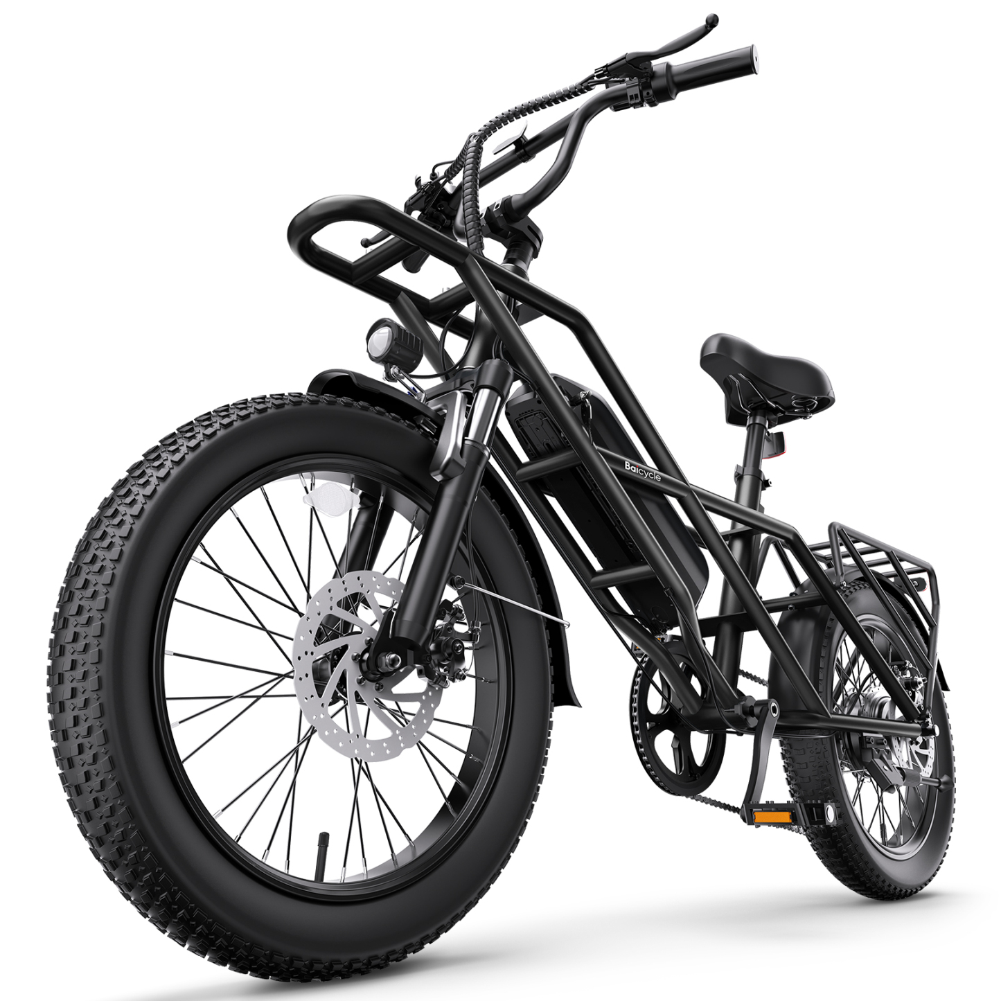 1500W Peak Electric Bikes for Adults 20" Fat Tire E Bike with 90 Miles Max Range 28 MPH Electric Bicycle Step-Thru Ebikes with 48V Removable Battery 7 Speed Front Fork Suspension-Baicycle