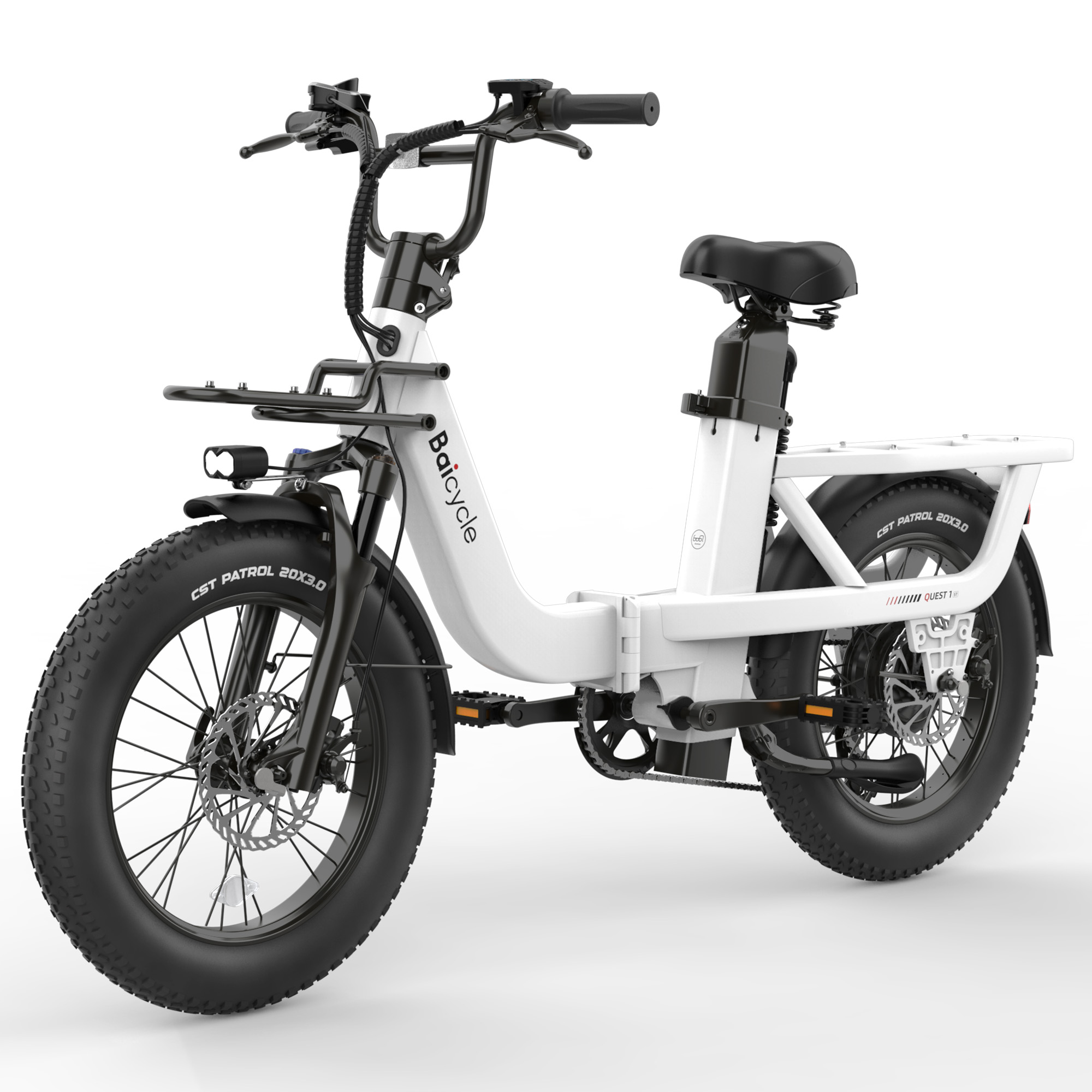 2026 Upgraded Electric Bikes for Adults with 1500W Peak Motor 20" Fat Tire E Bike with 28 MPH 90 Miles Max Range 48V Removable Battery EBike Electric Bicycle Commuter Ebikes-Baicycle